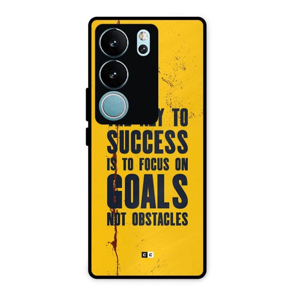 Goals Not Obstacles Metal Back Case for Vivo V29