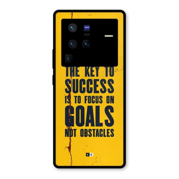 Goals Not Obstacles Metal Back Case for Vivo X80 Pro