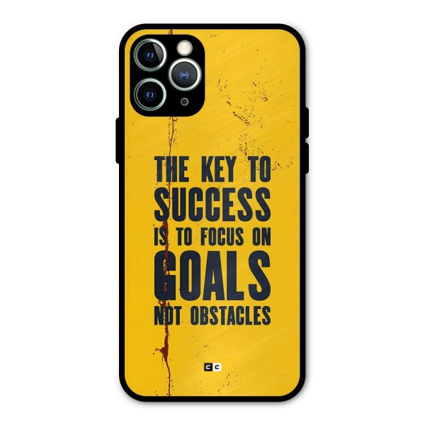 Goals Not Obstacles Metal Back Case for iPhone 11 Pro Max