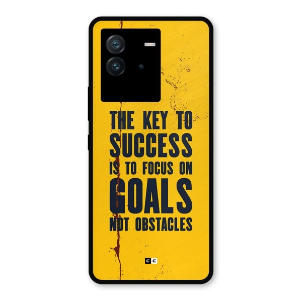 Goals Not Obstacles Metal Back Case for iQOO Neo 6 5G