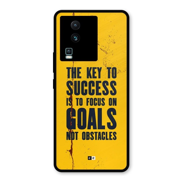Goals Not Obstacles Metal Back Case for iQOO Neo 7