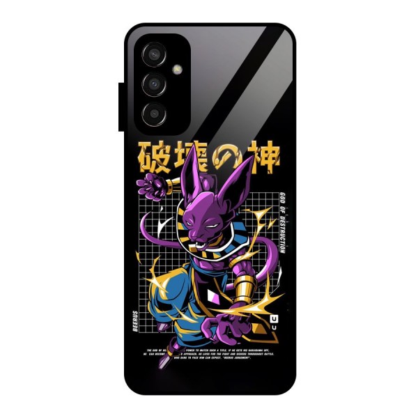 God Of Destruction Glass Back Case for Galaxy F13