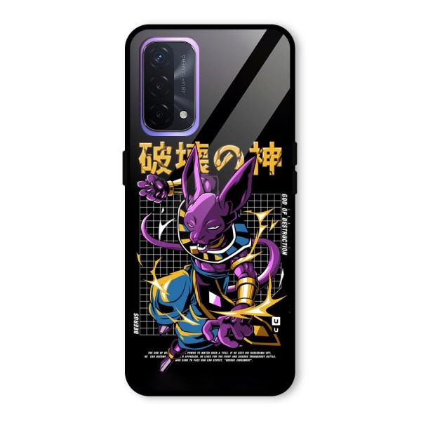 God Of Destruction Glass Back Case for Oppo A74 5G