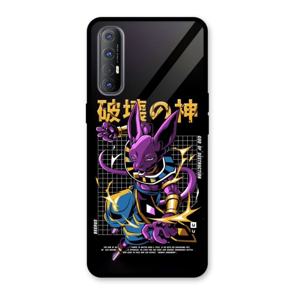 God Of Destruction Glass Back Case for Oppo Reno3 Pro