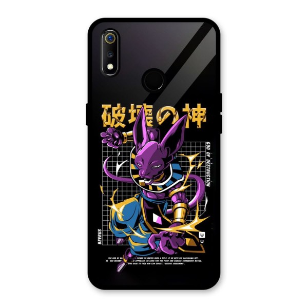 God Of Destruction Glass Back Case for Realme 3