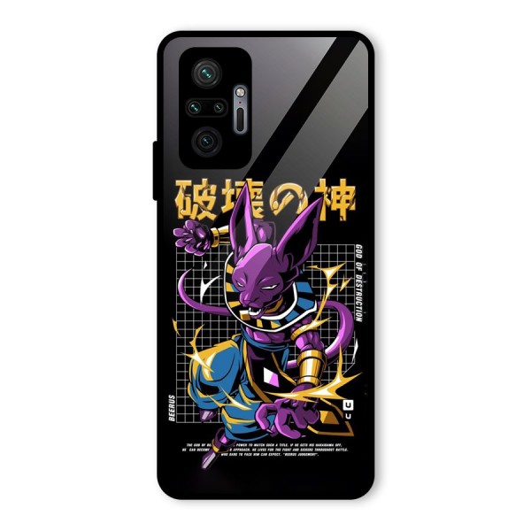 God Of Destruction Glass Back Case for Redmi Note 10 Pro Max