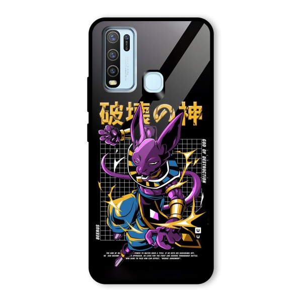 God Of Destruction Glass Back Case for Vivo Y30