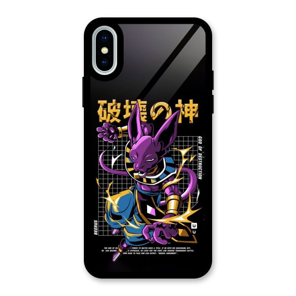 God Of Destruction Glass Back Case for iPhone X