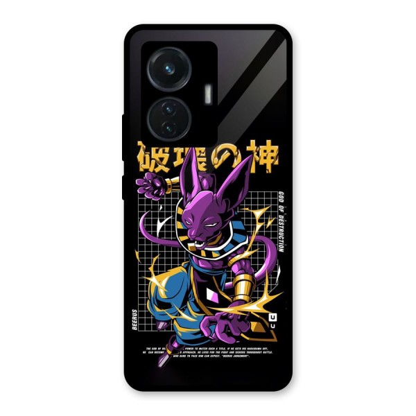 God Of Destruction Glass Back Case for iQOO Z6 44W