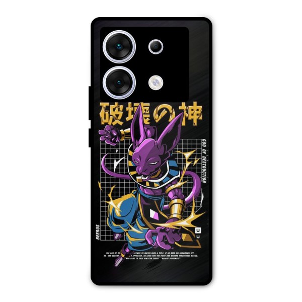 God Of Destruction Metal Back Case for Infinix Zero 30 5G