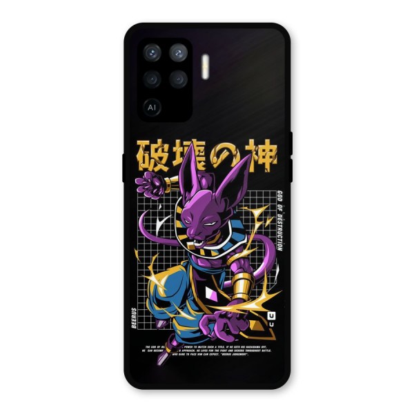God Of Destruction Metal Back Case for Oppo F19 Pro