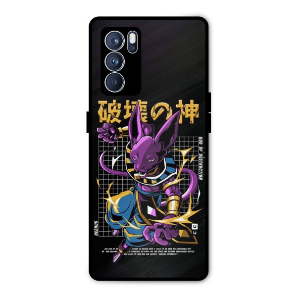 God Of Destruction Metal Back Case for Oppo Reno6 Pro 5G