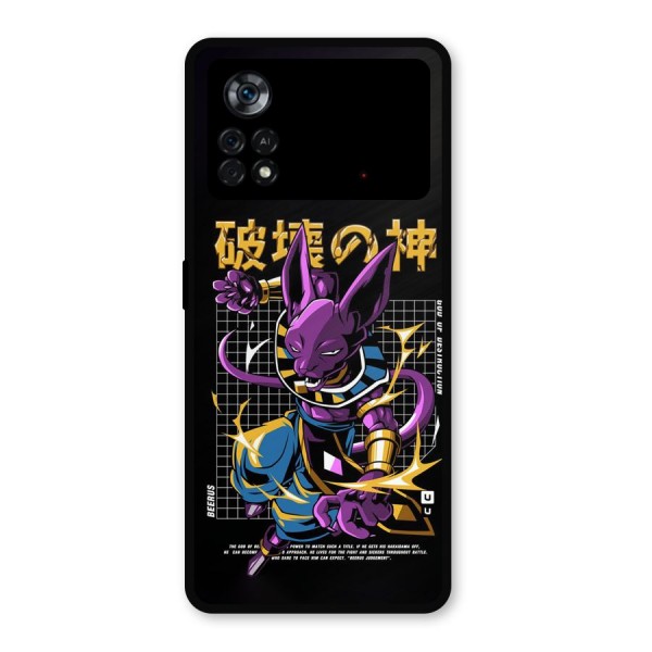 God Of Destruction Metal Back Case for Poco X4 Pro 5G