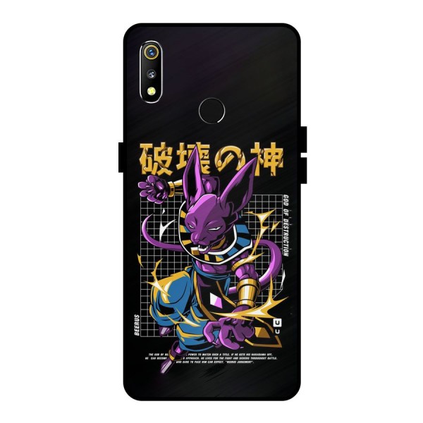 God Of Destruction Metal Back Case for Realme 3