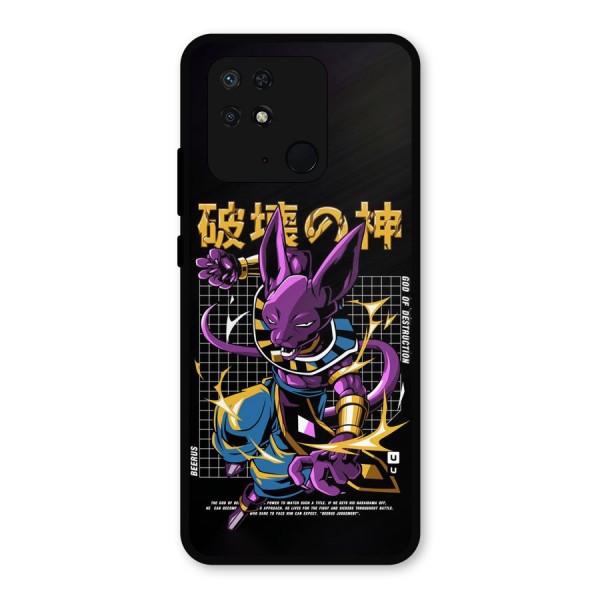 God Of Destruction Metal Back Case for Redmi 10 Power