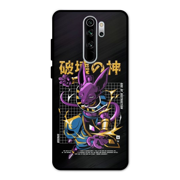 God Of Destruction Metal Back Case for Redmi Note 8 Pro