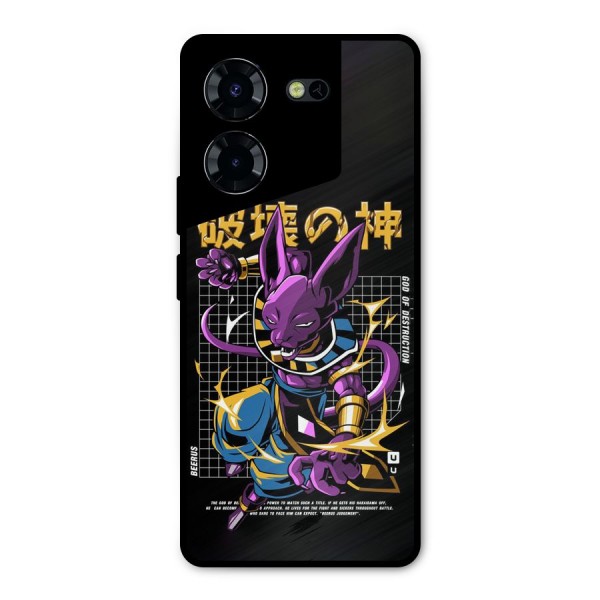 God Of Destruction Metal Back Case for Tecno Pova 5 Pro 5G