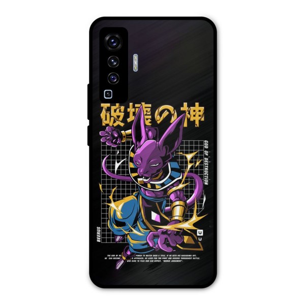 God Of Destruction Metal Back Case for Vivo X50