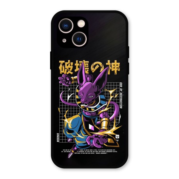 God Of Destruction Metal Back Case for iPhone 13