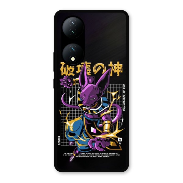 God Of Destruction Metal Back Case for iQOO Z7s