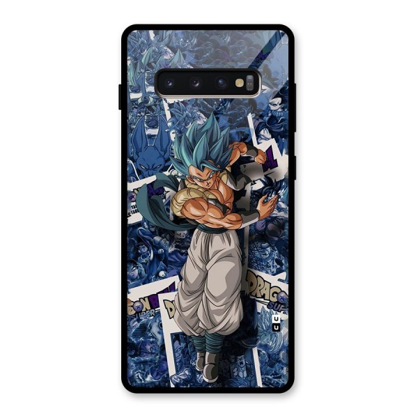 Gogeta Stance Glass Back Case for Galaxy S10 Plus