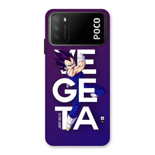 Gogeta Stance Typo Back Case for Poco M3