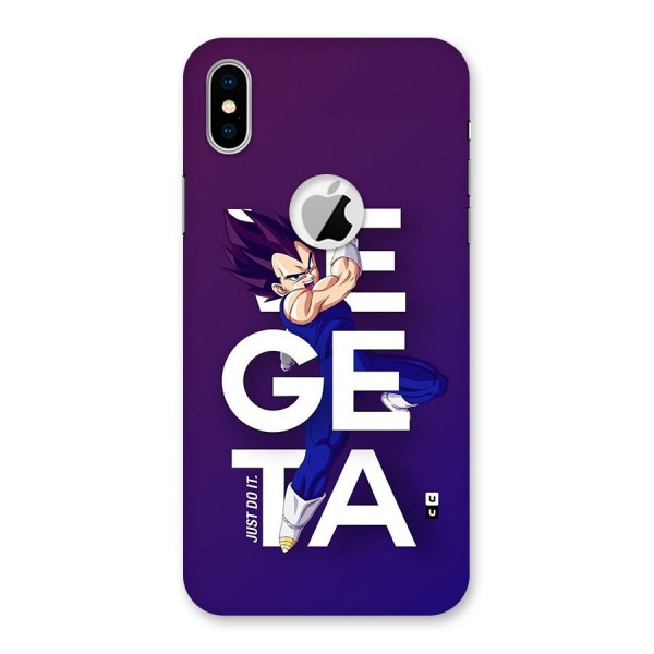 Gogeta Stance Typo Back Case for iPhone X Logo Cut