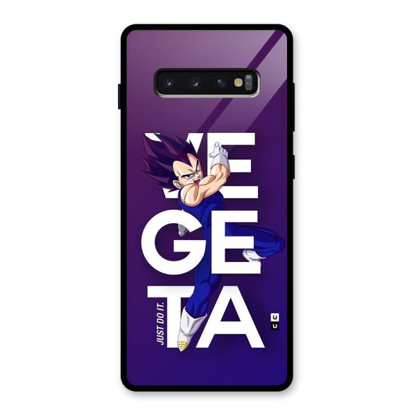 Gogeta Stance Typo Glass Back Case for Galaxy S10 Plus
