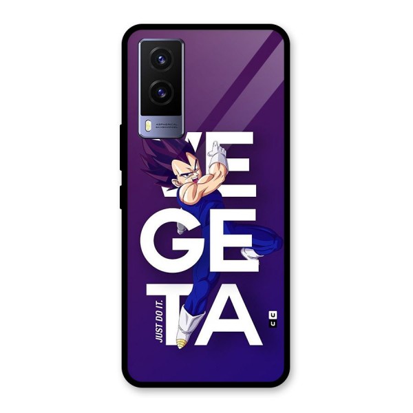 Gogeta Stance Typo Glass Back Case for Vivo V21e 5G
