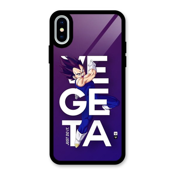 Gogeta Stance Typo Glass Back Case for iPhone XS