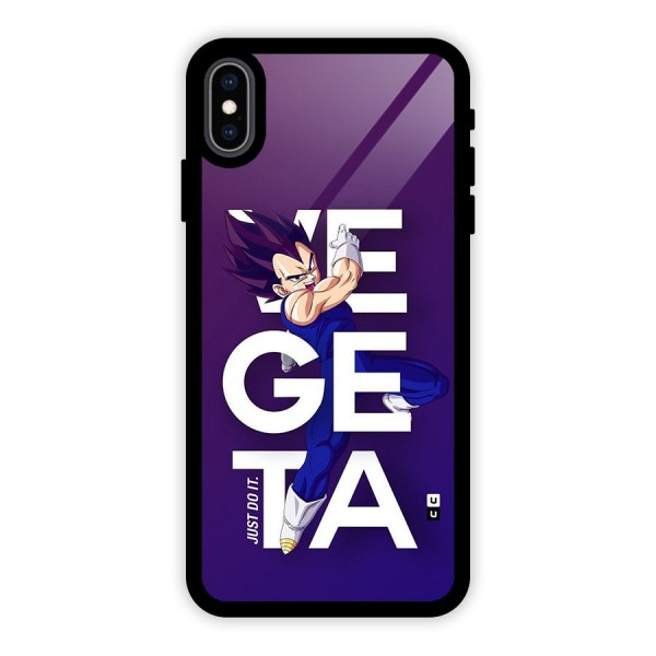 Gogeta Stance Typo Glass Back Case for iPhone XS Max