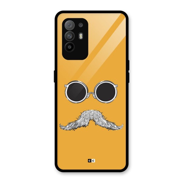 Goggle Man Glass Back Case for Oppo F19 Pro Plus 5G