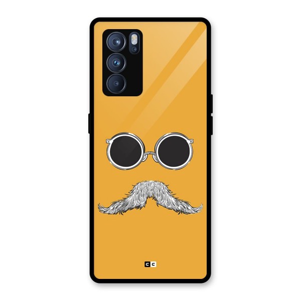 Goggle Man Glass Back Case for Oppo Reno6 Pro 5G