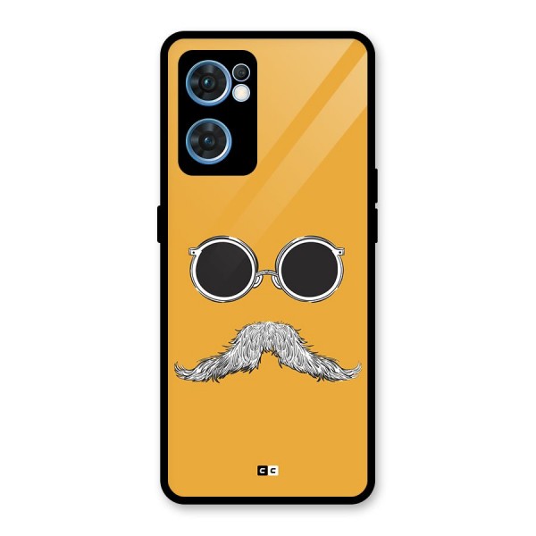 Goggle Man Glass Back Case for Oppo Reno7 5G