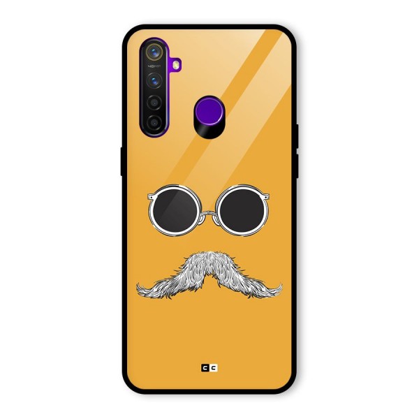 Goggle Man Glass Back Case for Realme 5 Pro