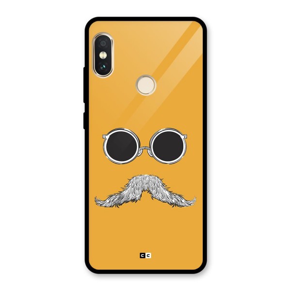 Goggle Man Glass Back Case for Redmi Note 5 Pro