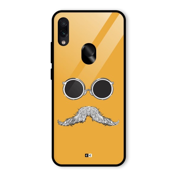 Goggle Man Glass Back Case for Redmi Note 7S