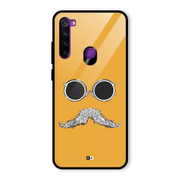 Goggle Man Glass Back Case for Redmi Note 8