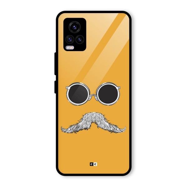 Goggle Man Glass Back Case for Vivo V20 2021