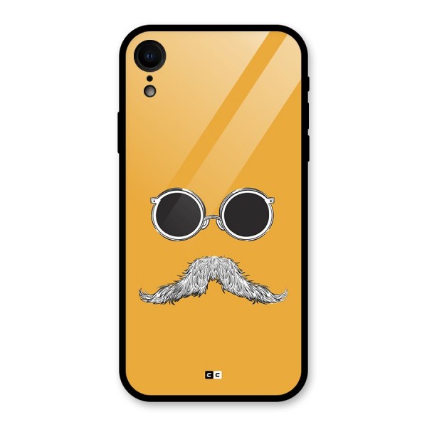 Goggle Man Glass Back Case for iPhone XR