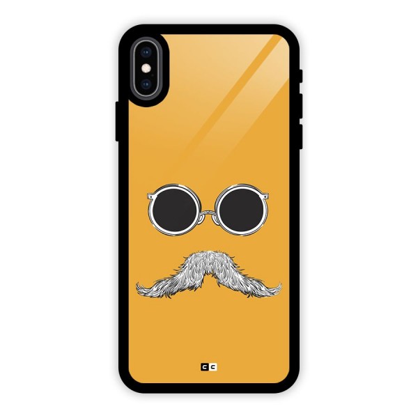 Goggle Man Glass Back Case for iPhone XS Max