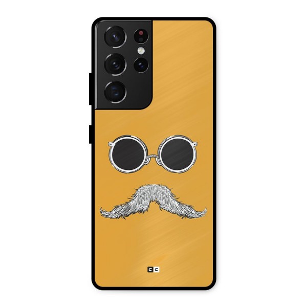 Goggle Man Metal Back Case for Galaxy S21 Ultra 5G