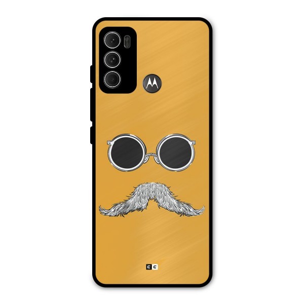 Goggle Man Metal Back Case for Moto G60