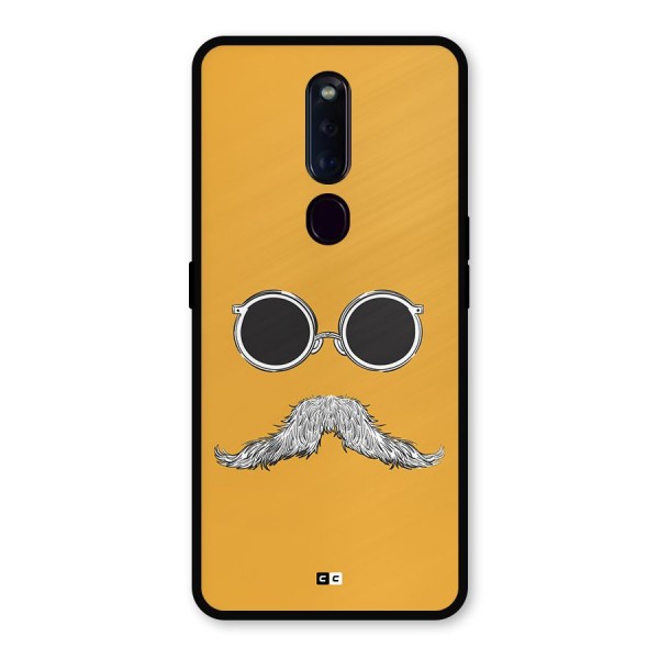 Goggle Man Metal Back Case for Oppo F11 Pro