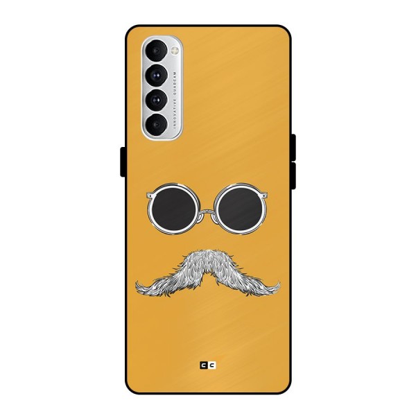 Goggle Man Metal Back Case for Oppo Reno4 Pro