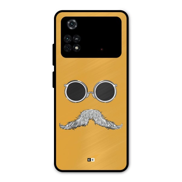 Goggle Man Metal Back Case for Poco M4 Pro 4G