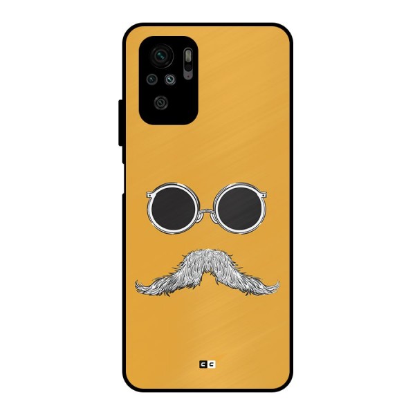 Goggle Man Metal Back Case for Redmi Note 10