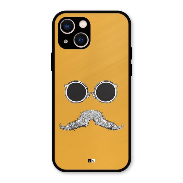 Goggle Man Metal Back Case for iPhone 13