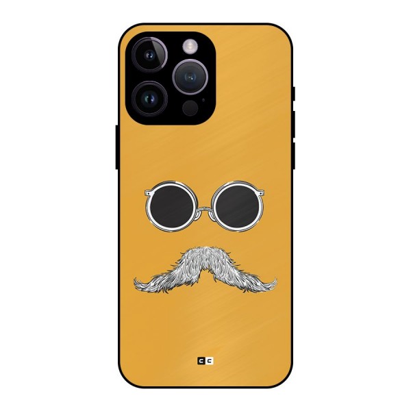 Goggle Man Metal Back Case for iPhone 14 Pro Max
