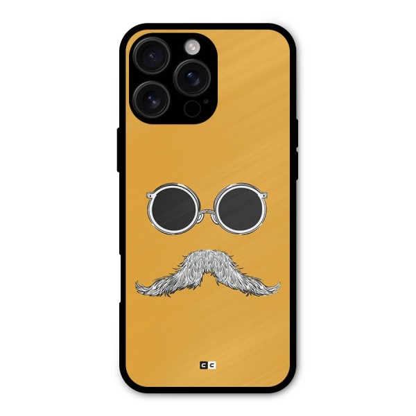 Goggle Man Metal Back Case for iPhone 16 Pro Max